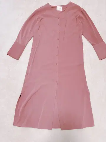 [ 새상품급 ] 아메리빈티지 AMERI 핑크 셔츠 원피스 긴팔