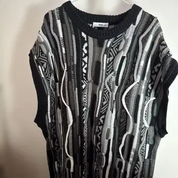 입체 니트 블랙 L 구제 의류