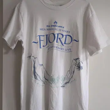 피요르드 T셔츠 화이트 M Mr. GREEN APPLE FJORD
