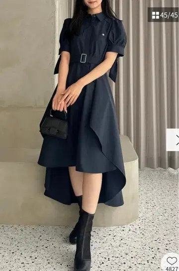 dazzlin POLO BCS 콜라보 헴 레이어드 셔츠 원피스