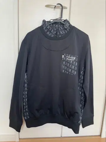 PSYCHO BUNNY 블랙 맨투맨 트레이닝복 골프웨어