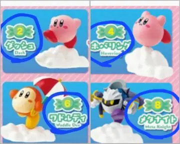 별의 커비 텍텍 지우개 행진 커비 와돌디 메타나이트