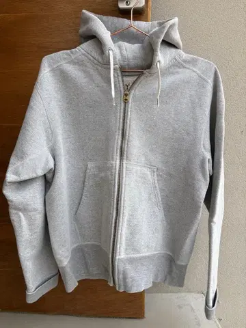 그레이 풀 집업 후드티