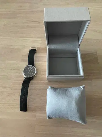 CK 크로노그래프 시계 블랙