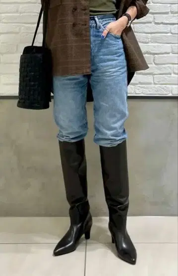 천연 가죽 오데뜨 앤 오딜 롱 부츠