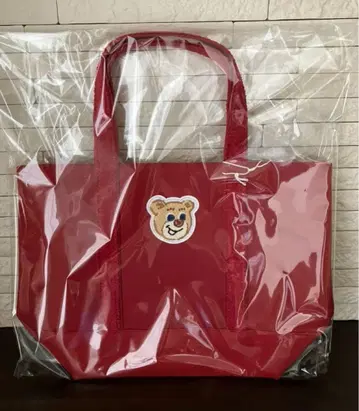 러브러리 바이 페이 와펜 토트백 올드 테디 와인