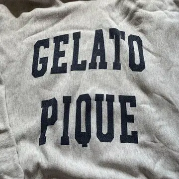 GELATO PIQUE 남성용 후드 부착 후드티 그레이 M