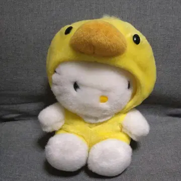 헤이세이 레트로 키티 봉제 인형 병아리
