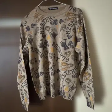 HYSTERIC GLAMOUR 베이지 니트 스웨터