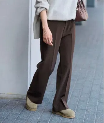 프레임워크 세미 플레어 팬츠 브라운 38