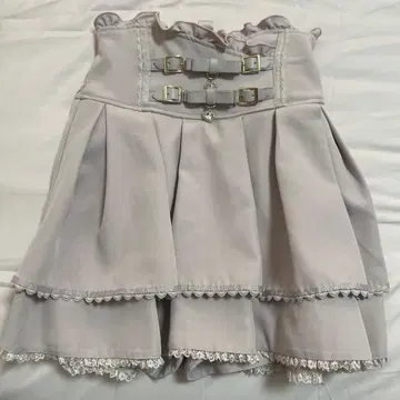 LIZLISA 리즈리사 스커트 2리본벨트 치마바지 핑크 지뢰계