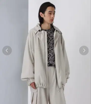 HARE 오버 후드 블루종