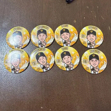 요미우리 자이언츠 2024년 우승 기념 캔뱃지 8개 세트