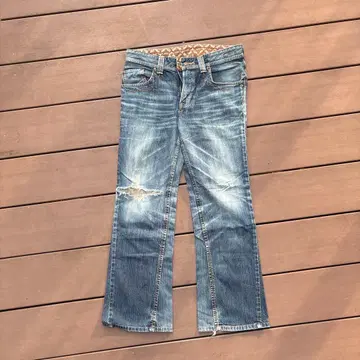 grunge fashion EDWIN boots cut denim