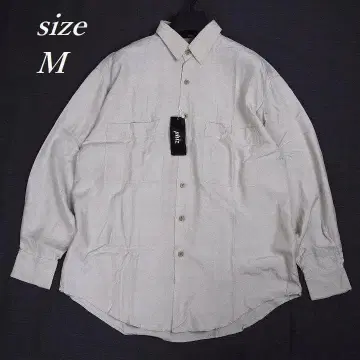 90s phiz 피즈 실크 셔츠 데드스탁 택 포함 카키 M