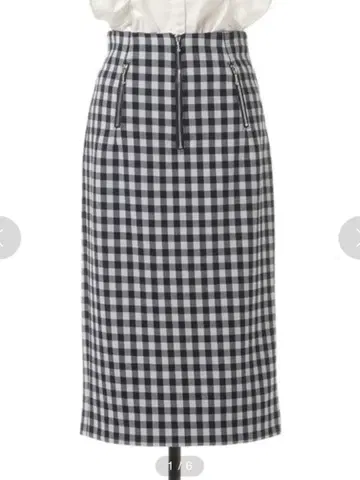 REDYAZEL 깅엄 체크 펜슬 스커트 M