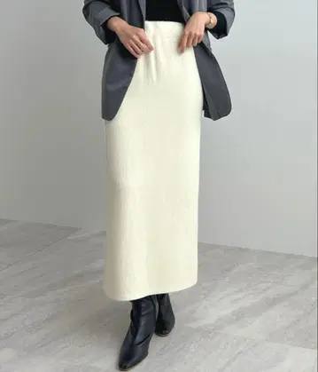 Futier land 마치 담요. 속기모 니트 롱 스커트