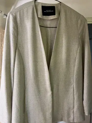 UNITED ARROWS 노카라 자켓 라이트 그레이