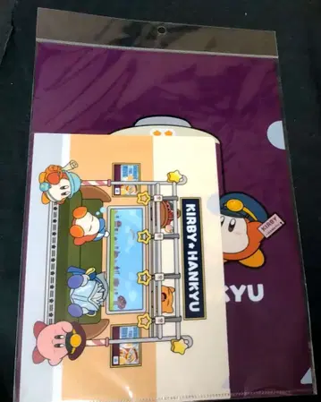 한큐 전철 x 별의 커비 한정판 클리어 파일 세트