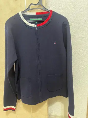 TOMMY HILFIGER 네이비 가디건 L