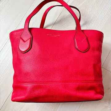MARC JACOBS 레드 토트백 가죽 소가죽