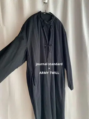 저널 스탠다드 별주 코튼 원피스 블랙 ARMY TWILL