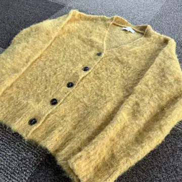 B:MING byBEAMS 옐로우 컬러 니트 가디건