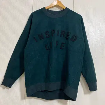 LAGUNAMOON 페이크 스웨이드 맨투맨 풀오버