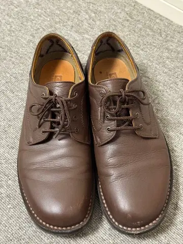 481 GEOX 고어텍스 천연 가죽 플레인토 브라운 26 EEE