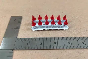 도색 완료 Z 게이지용 미니어처 교통 콘