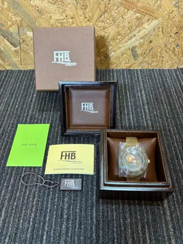 [ 미사용 ] FHB 아날로그 손목시계 브라운