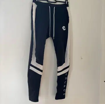 CRONOS 스트라이프 조거 팬츠 네이비 색상