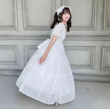 마시로 아리스 원피스 블라우스 시마무라 화이트 L 사이즈