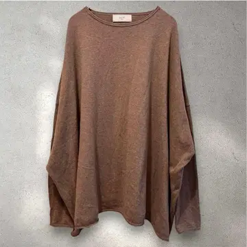 SLOBE IENA 야크 혼방 코튼 풀오버 그레이지