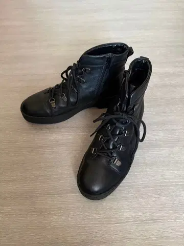 키다리 아저씨 하이컷 부츠 블랙