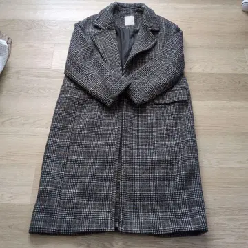 [ 새상품급 ] FREE'S MART 체크 무늬 체스터 롱 코트