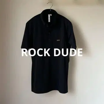 ROCK DUDE 락듀드 블랙 피케 셔츠