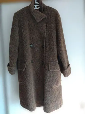 JUDY COLLECTION 알파카 울 코트 브라운