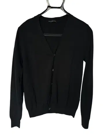 ESTNATION 울 100% 블랙 가디건 사이즈 L