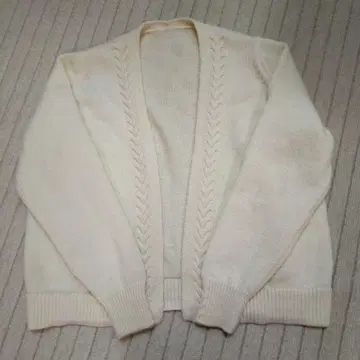 북유럽, 생활 잡화점 케이블 짜임 가디건 아이보리