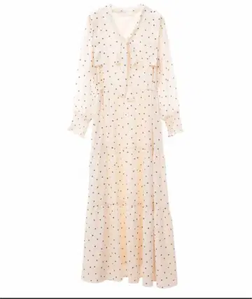 택 포함 새상품 티어드 원피스