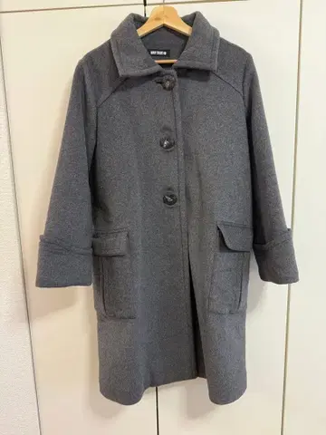 MARY QUANT 그레이 롱 코트