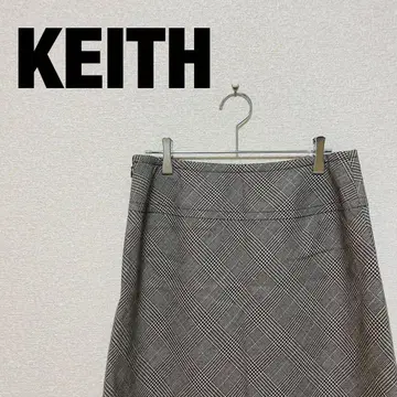 KEITH 키이스 글렌체크 플레어 스커트 여성용 40