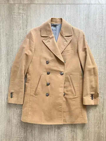 더블 브레스트 체스터 코트 베이지