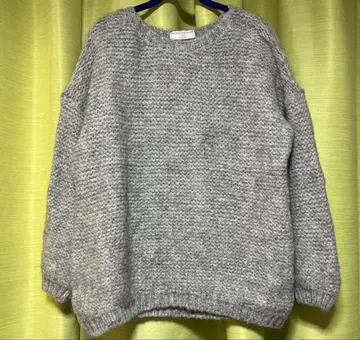 TRICOTS JEAN MARC 멜란지 그레이 긴팔 니트 스웨터