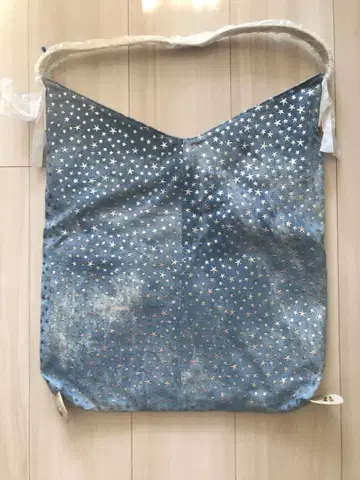 2way 라이트 블루 디자인 데님 캠퍼스 토트백 새상품