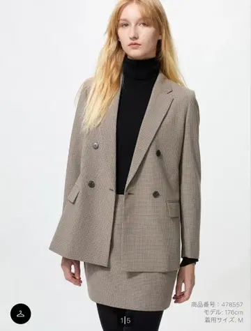 [미사용 새상품] UNIQLO 유니클로 더블 자켓 S