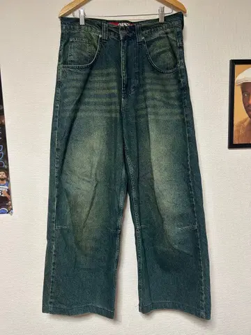 Jaded London 제이디드 런던 와이드 데님 팬츠 W32