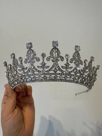 실버 크리스탈 티아라