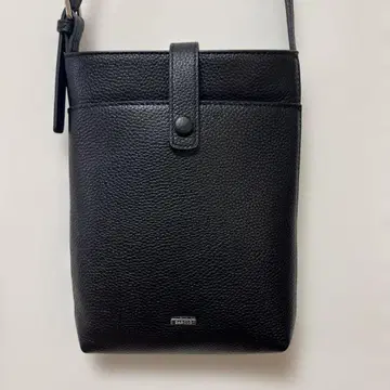 BARCOS 블랙 가죽 숄더백